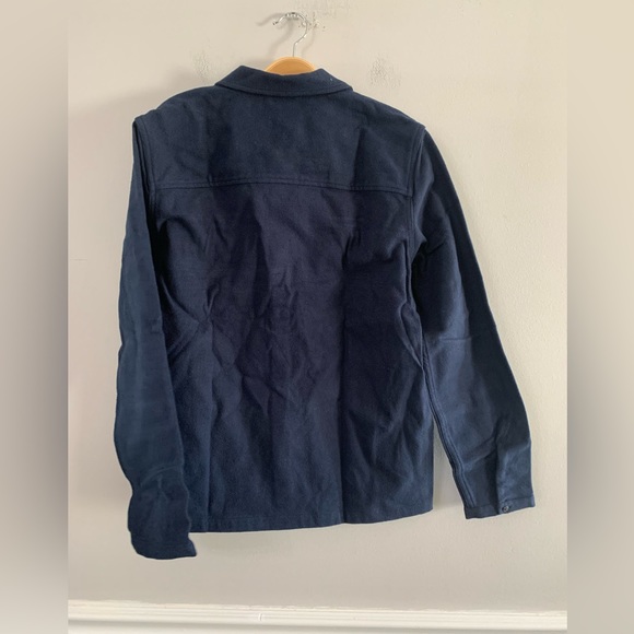 NEW SATURDAYS NEW YORK CITY RYAN SOLID FLANNEL WORKSHIRT SIZE:S - Picture 2 of 6